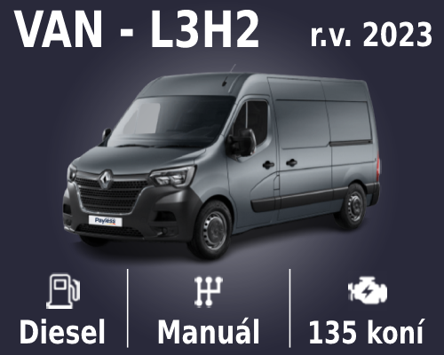 Renault Master 2,3 L3H2 diesel / manuál