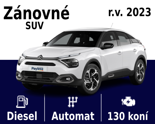 AKCIA Citroen C4 Shine 1,5 diesel / automat, zánovné