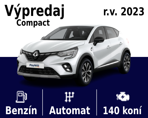AKCIA Renault Captur Intens 1,3 benzín / automat