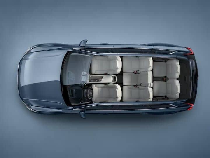 Sedadlá auta Volvo XC90 Plus na dlhodobý prenájom.