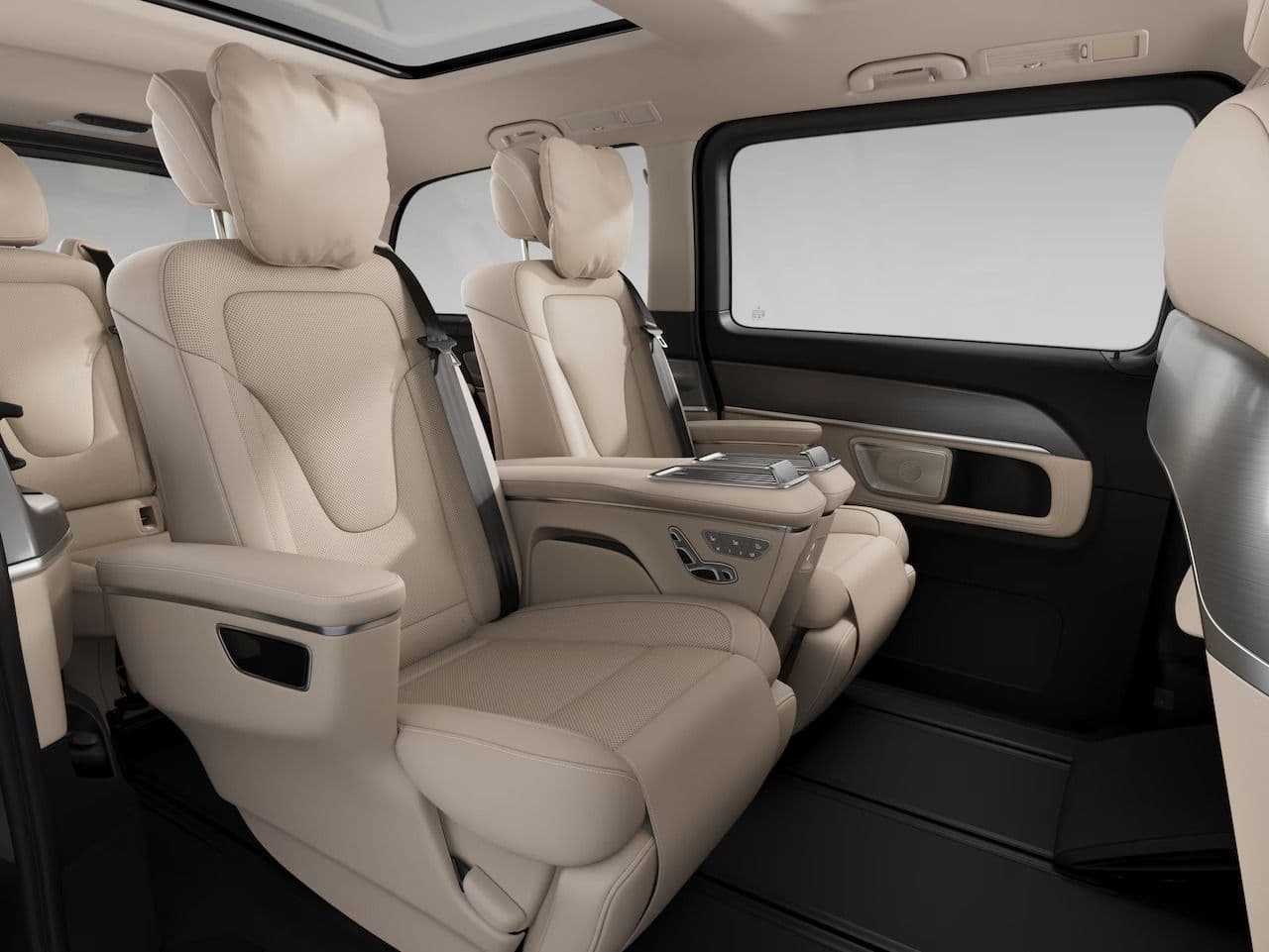Sedadlá auta Mercedes-Benz V na dlhodobý prenájom.