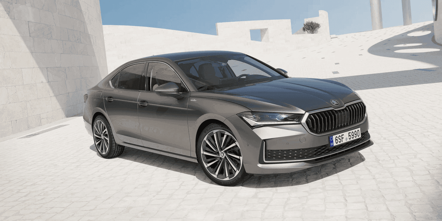 Dlhodobý prenájom auta Škoda Superb Sportline.