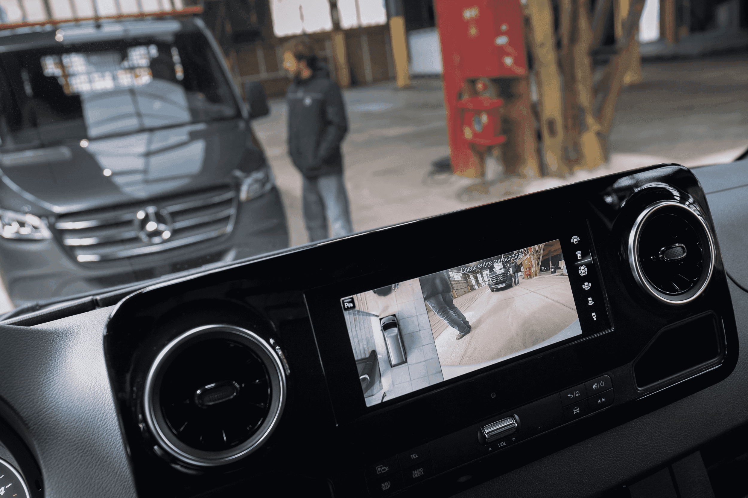 Interiér dodávky Mercedes-Benz Sprinter na dlhodobý prenájom.