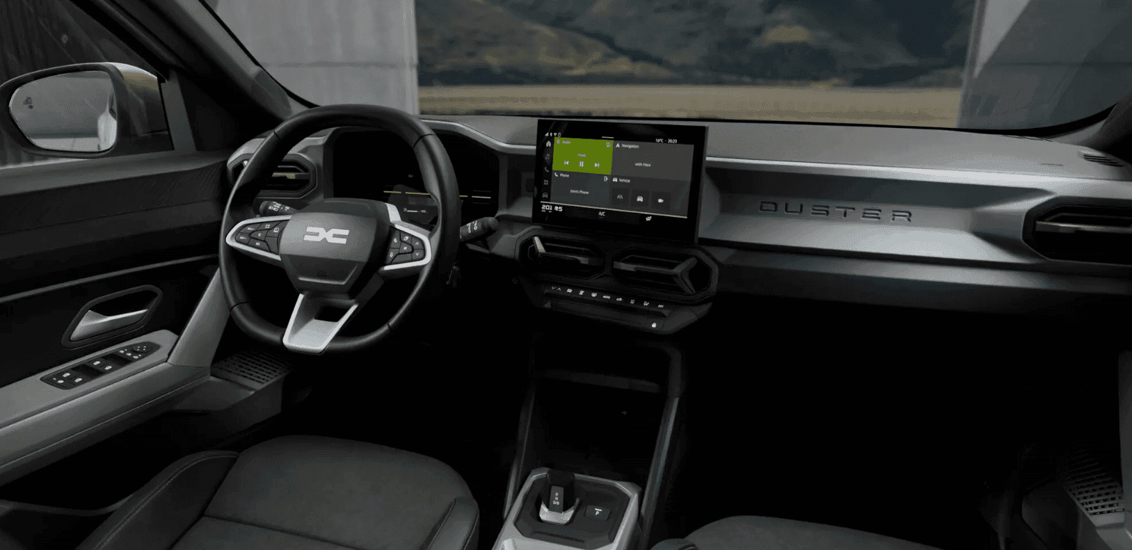 Interiér auta Dacia Duster Extreme na dlhodobý prenájom.