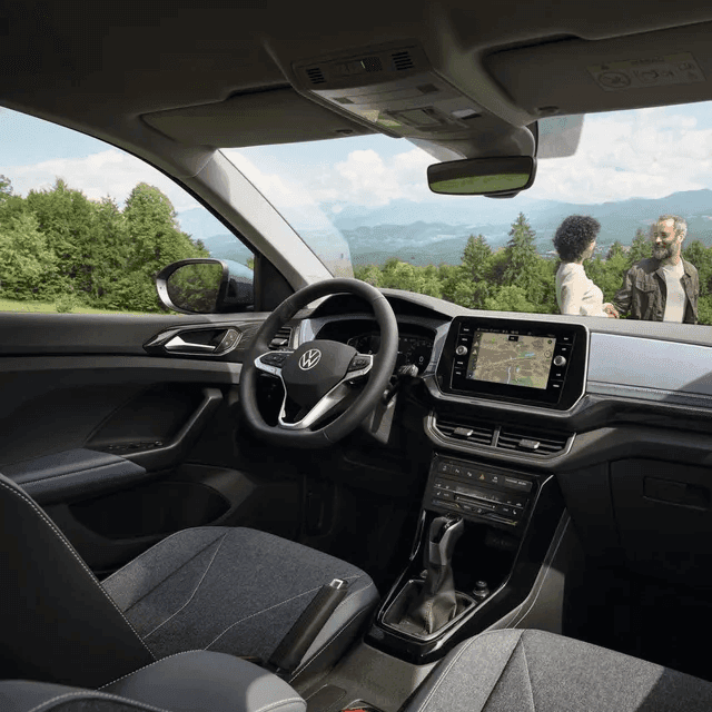 Volant auta VW T-Cross R-Line na dlhodobý prenájom.