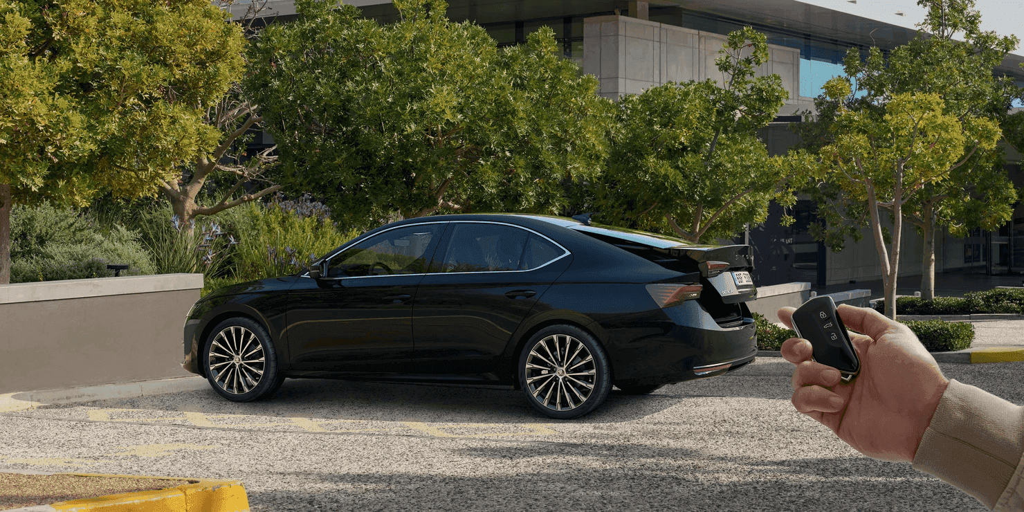 Exteriér auta Škoda Octavia na dlhodobý prenájom.