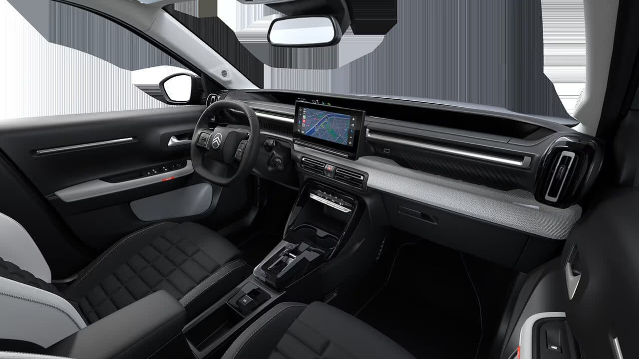 Interiér auta Citroen C3 Aircross Max na dlhodobý prenájom.