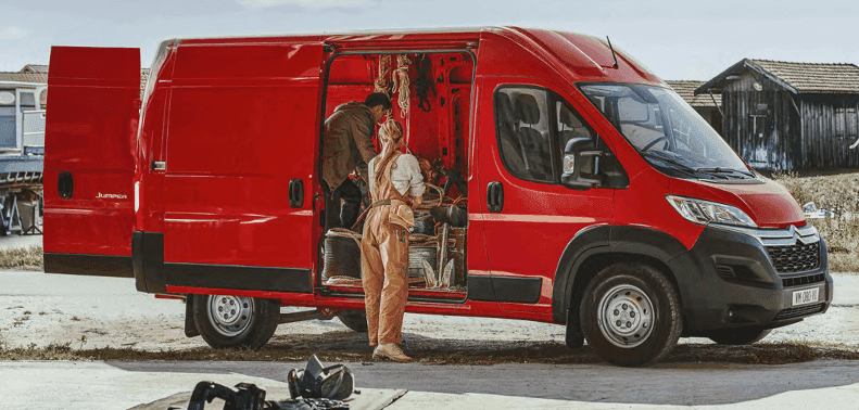 Exteriér dodávky Citroen Jumper na dlhodobý prenájom.